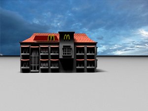mcdonalds khobar saudi 3d model