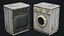 Realistic Old Washing Machine - PBR Low Poly