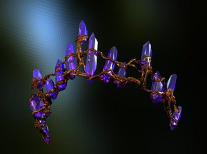 3d crystal crown tiara