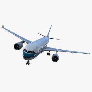 jet airliner airbus a330-200 3d c4d