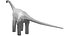 3D Brachiosaurus - Low Poly