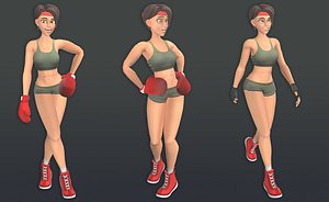 3D model Boxer Girl
