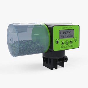 Auto Fish Food Dispenser Smart Feeder AF-2019B 3D