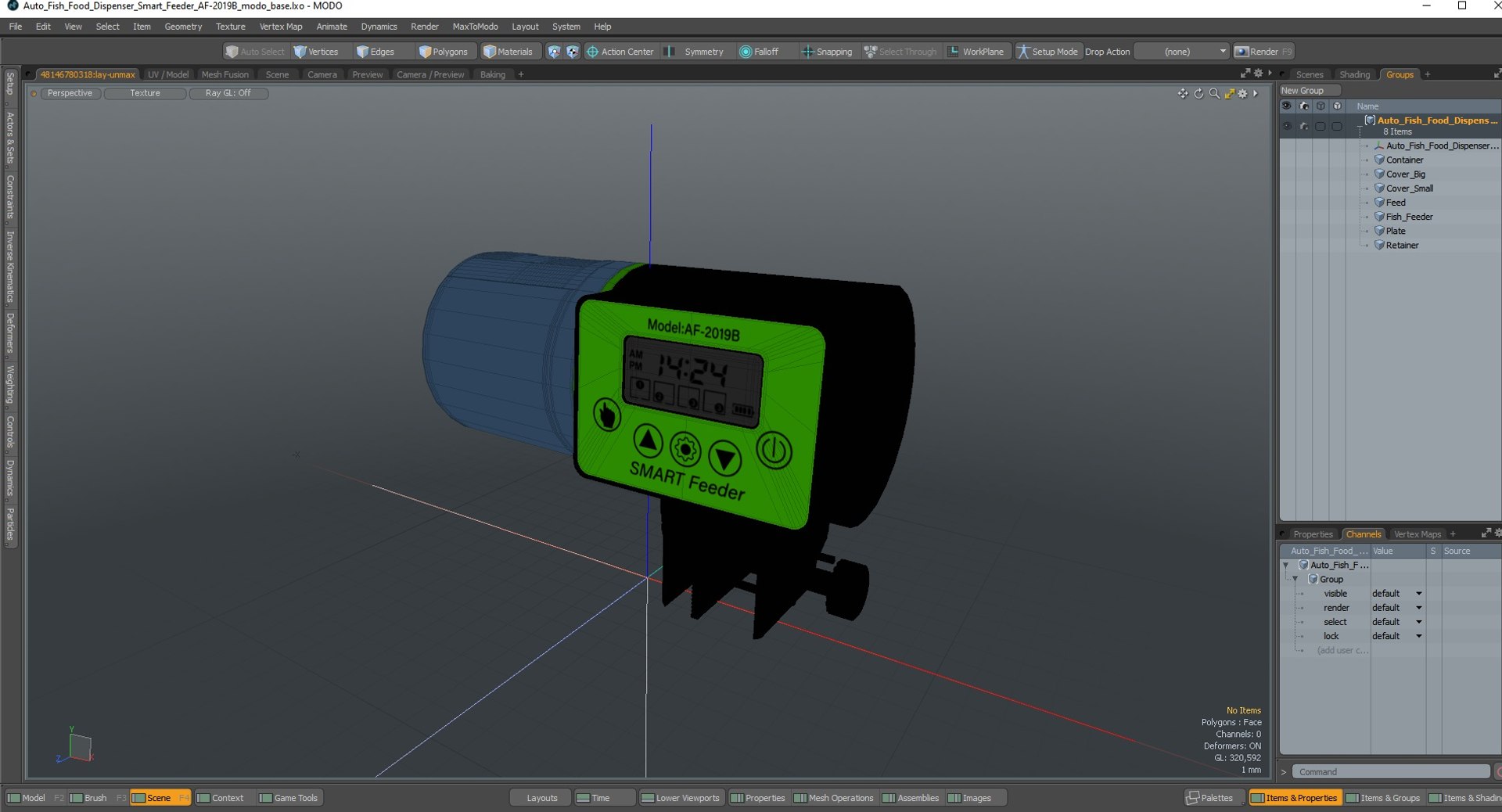 Auto Fish Food Dispenser Smart Feeder AF-2019B 3D - TurboSquid 2160907