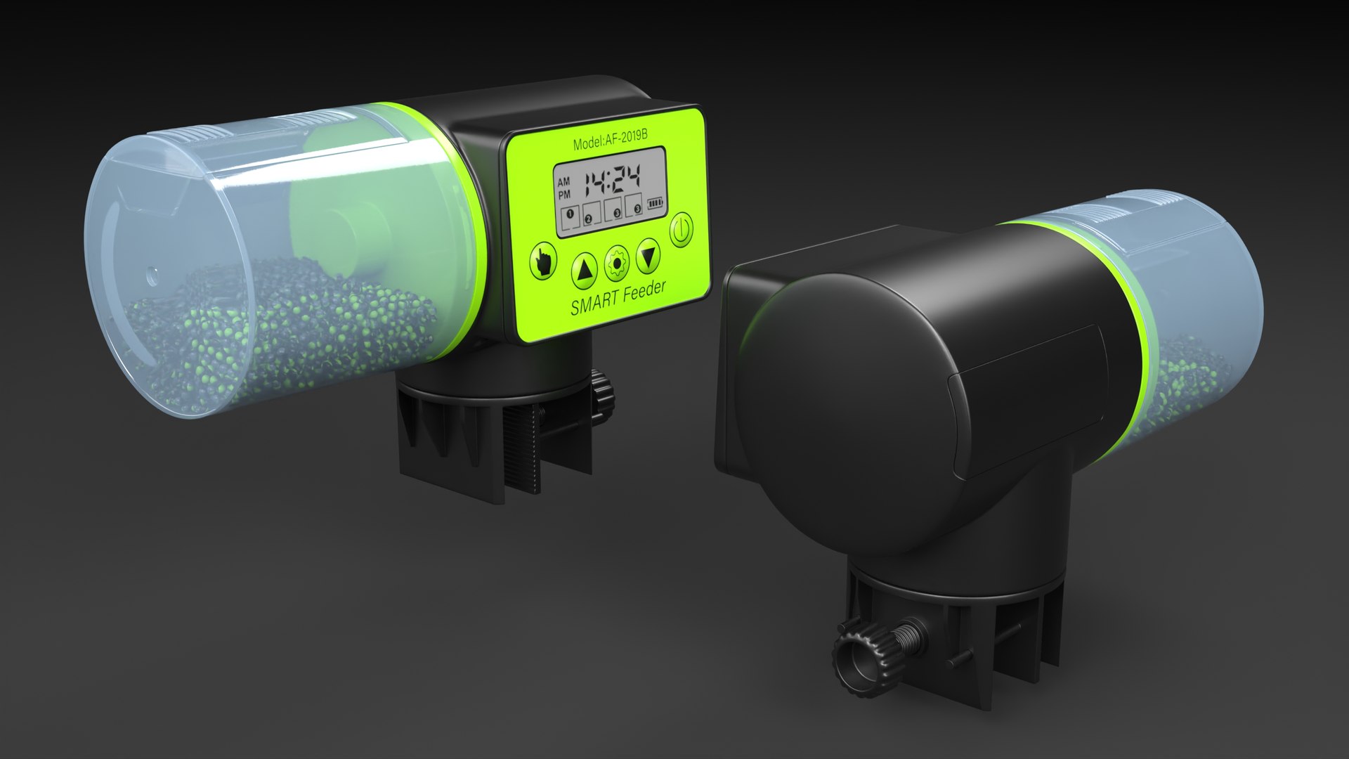 Auto Fish Food Dispenser Smart Feeder AF-2019B 3D - TurboSquid 2160907