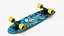 Skull Graphic Longboard