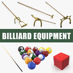 3D billiard equipment model