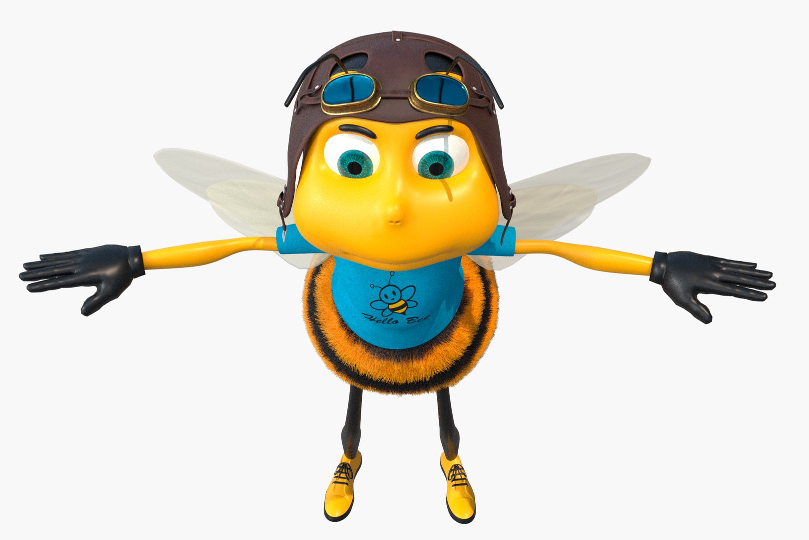 bee cartoon character 3D model https://p.turbosquid.com/ts-thumb/ov/cIy55K/MgXdwB6r/img_007/png/1535532306/1920x1080/fit_q87/3d0a61fe15986ddeb007cefbb9bfe69fa8de1305/img_007.jpg