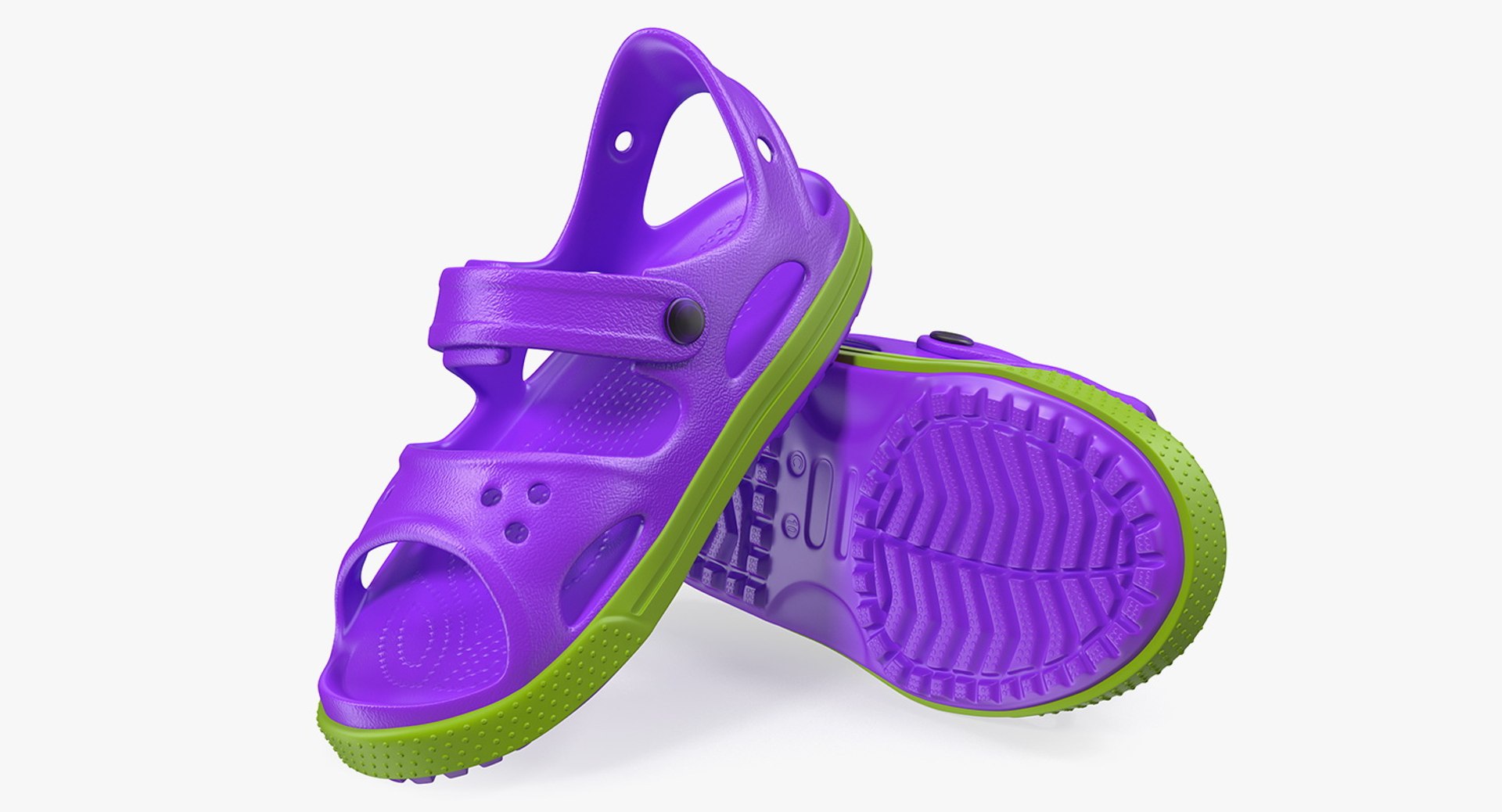 Kids Sandals 3D Model 3D model preview