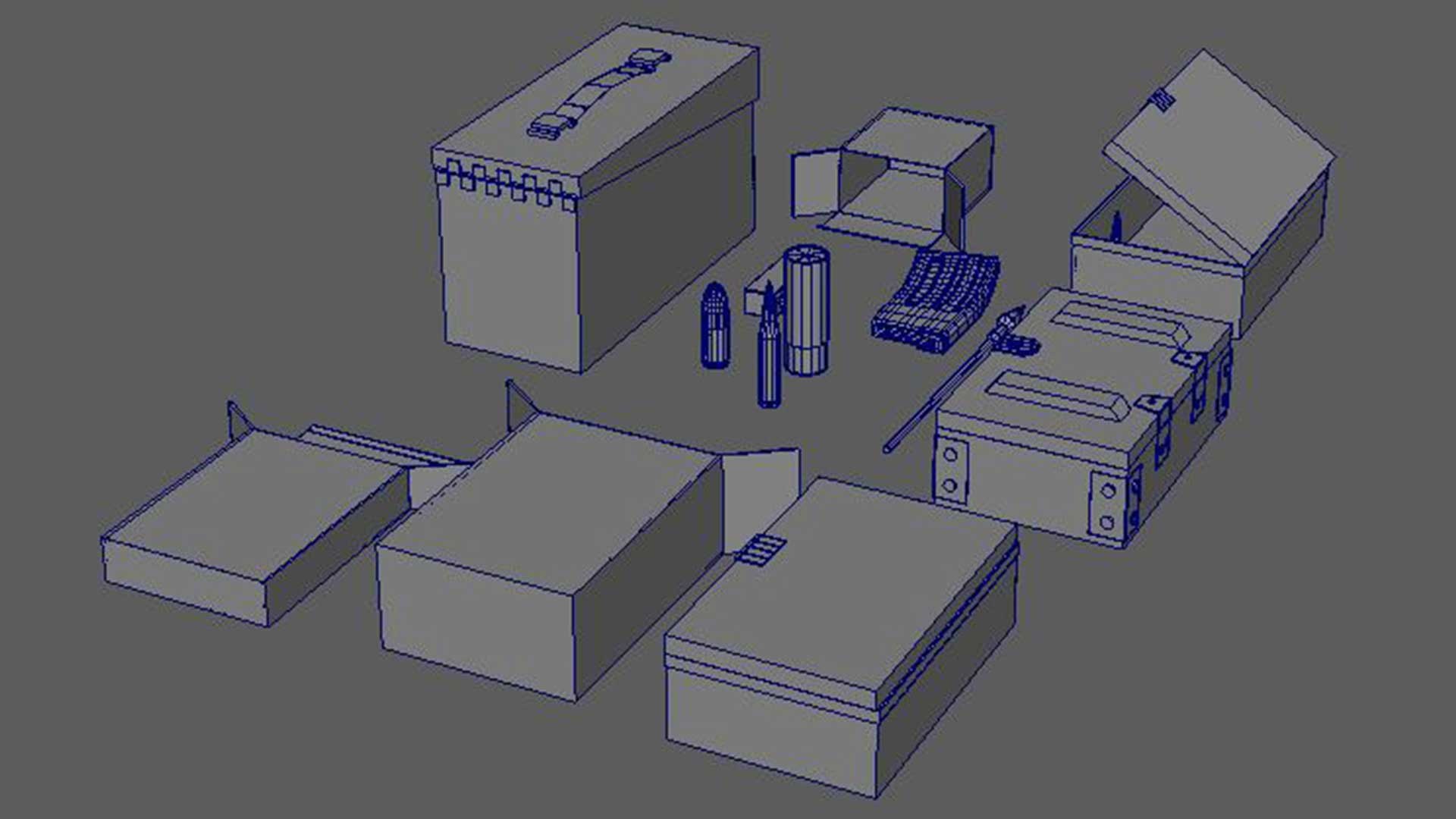 FPS Ammo Boxes Pack 3D Model 3D Model - TurboSquid 2118730