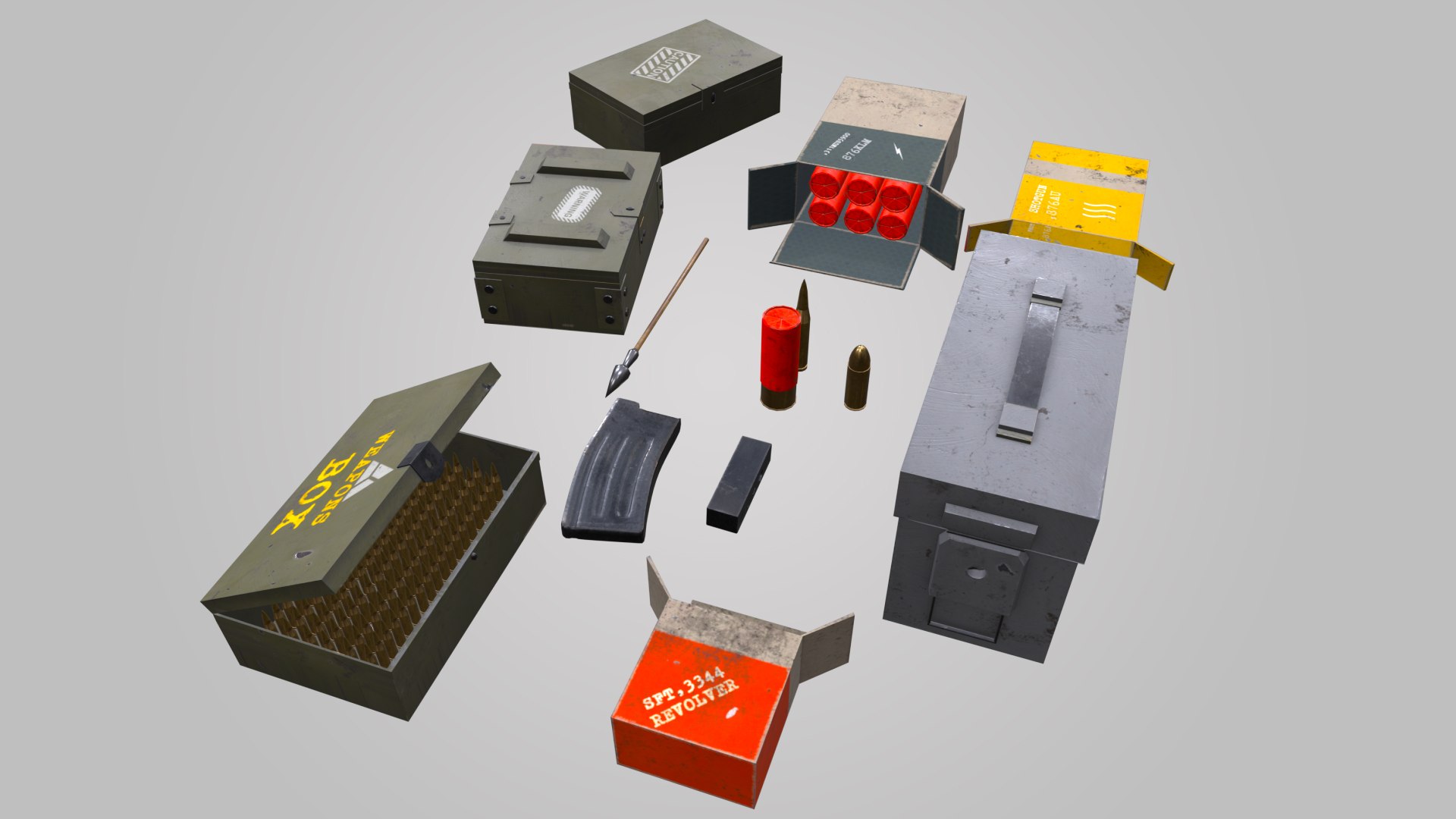FPS Ammo Boxes Pack 3D Model 3D Model - TurboSquid 2118730