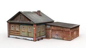 russian village house 3D