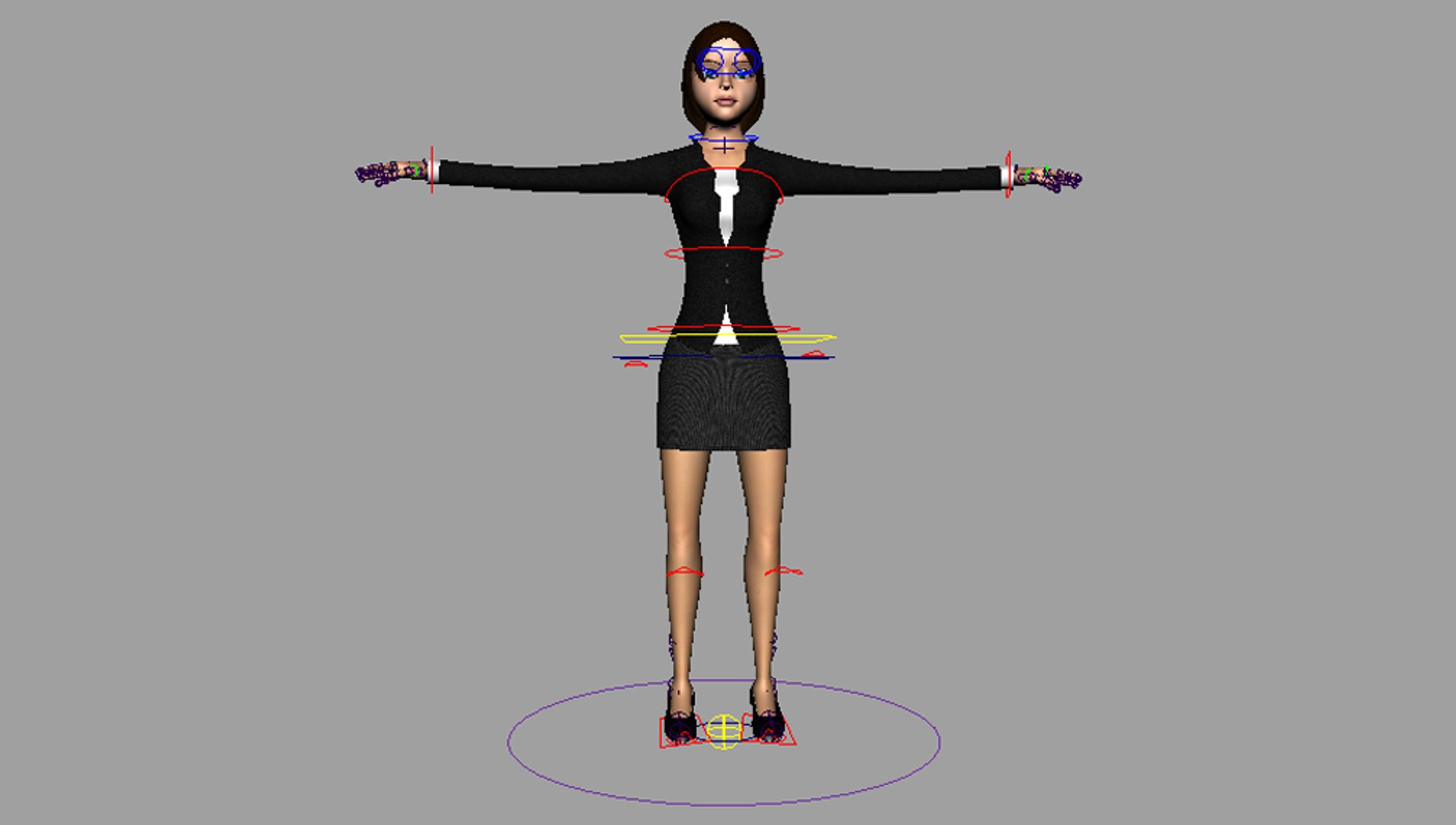 Rigged Character Obj