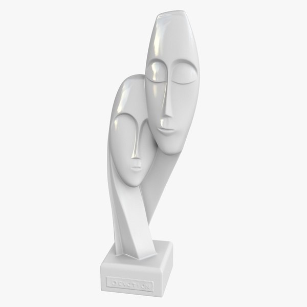 3D Devotion Couple Figurine model