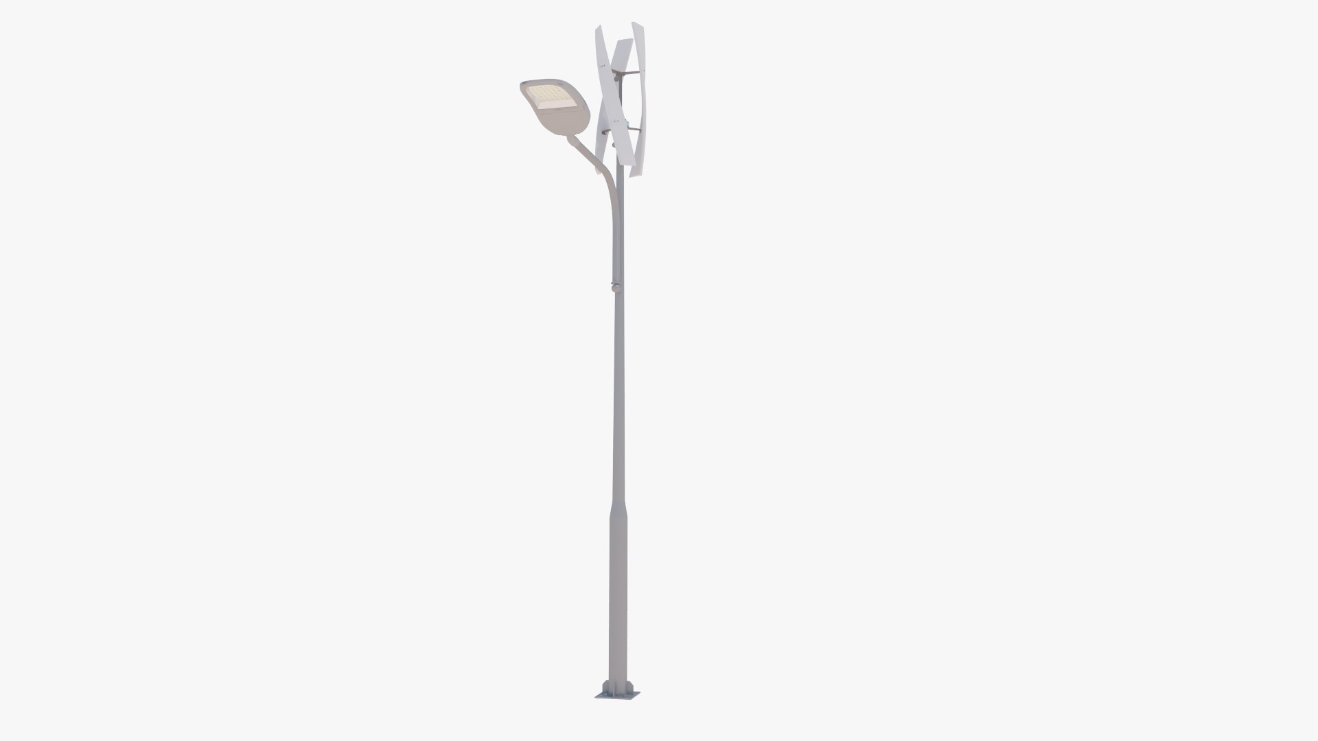 3D Street Lamp With Vertical Wind Turbine - TurboSquid 2034393