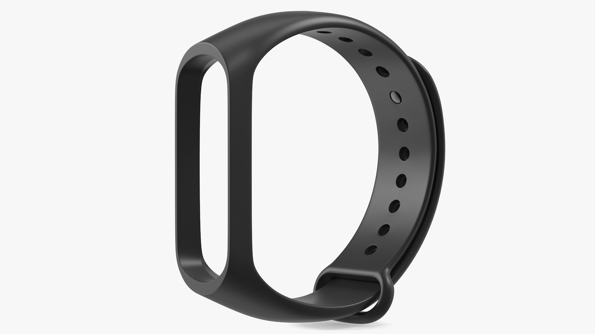 Silicone Strap for Mi Band 3D model preview