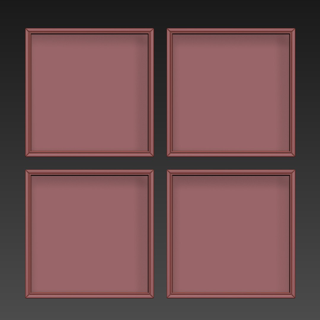 3D Picture Frames Set Model - TurboSquid 1423013
