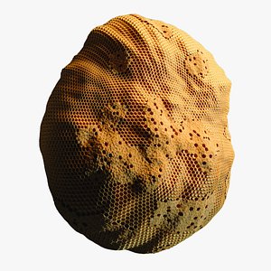 3D model Procedural GeoNodes Beehive 3D model