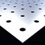 Perforated panel with 5 percent opening 25O61