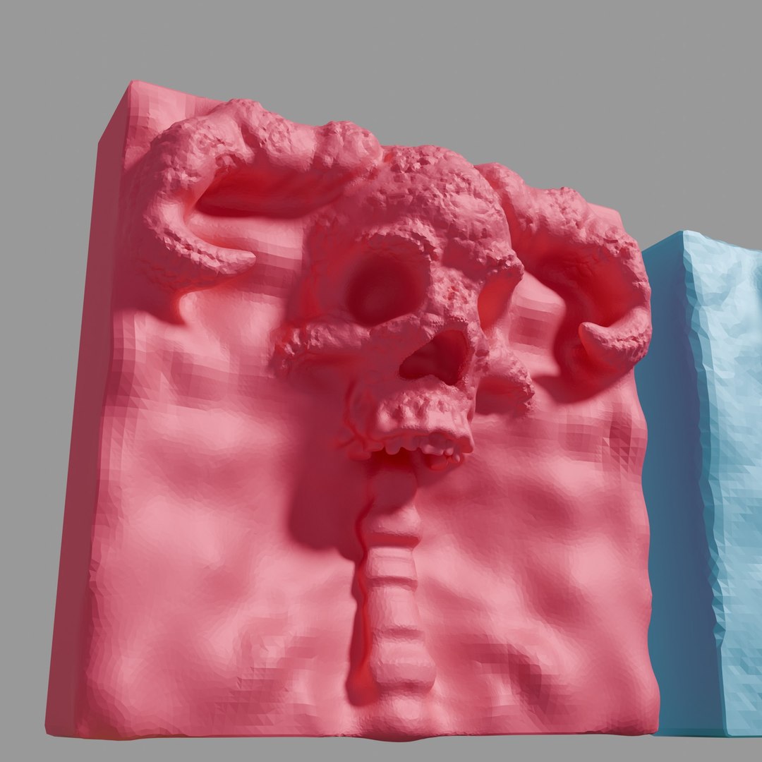 3D Horned Skull Animal Tile Set - TurboSquid 2318096