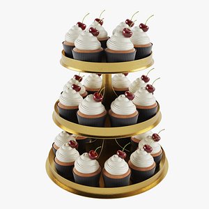 Cupcakes On Cake Stand model