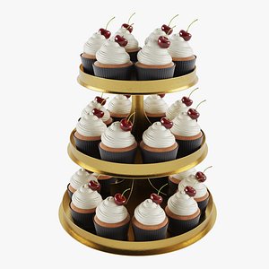 Cupcakes On Cake Stand