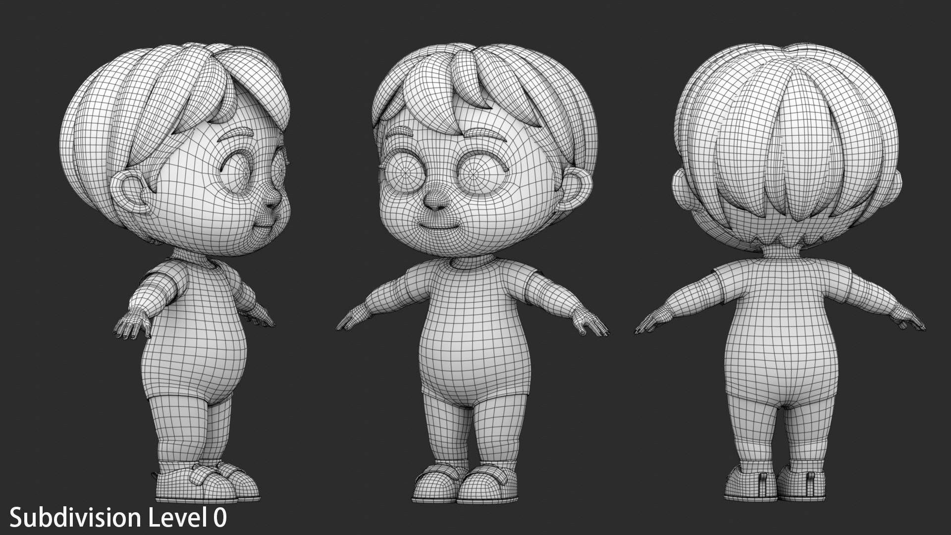 3D Model Cartoon Baby No Rig - TurboSquid 2205649