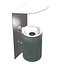 Zigzag wall mounted green ashtray