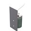 Zigzag wall mounted green ashtray