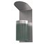 Zigzag wall mounted green ashtray