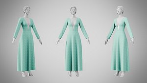 Dress 35 Cyan