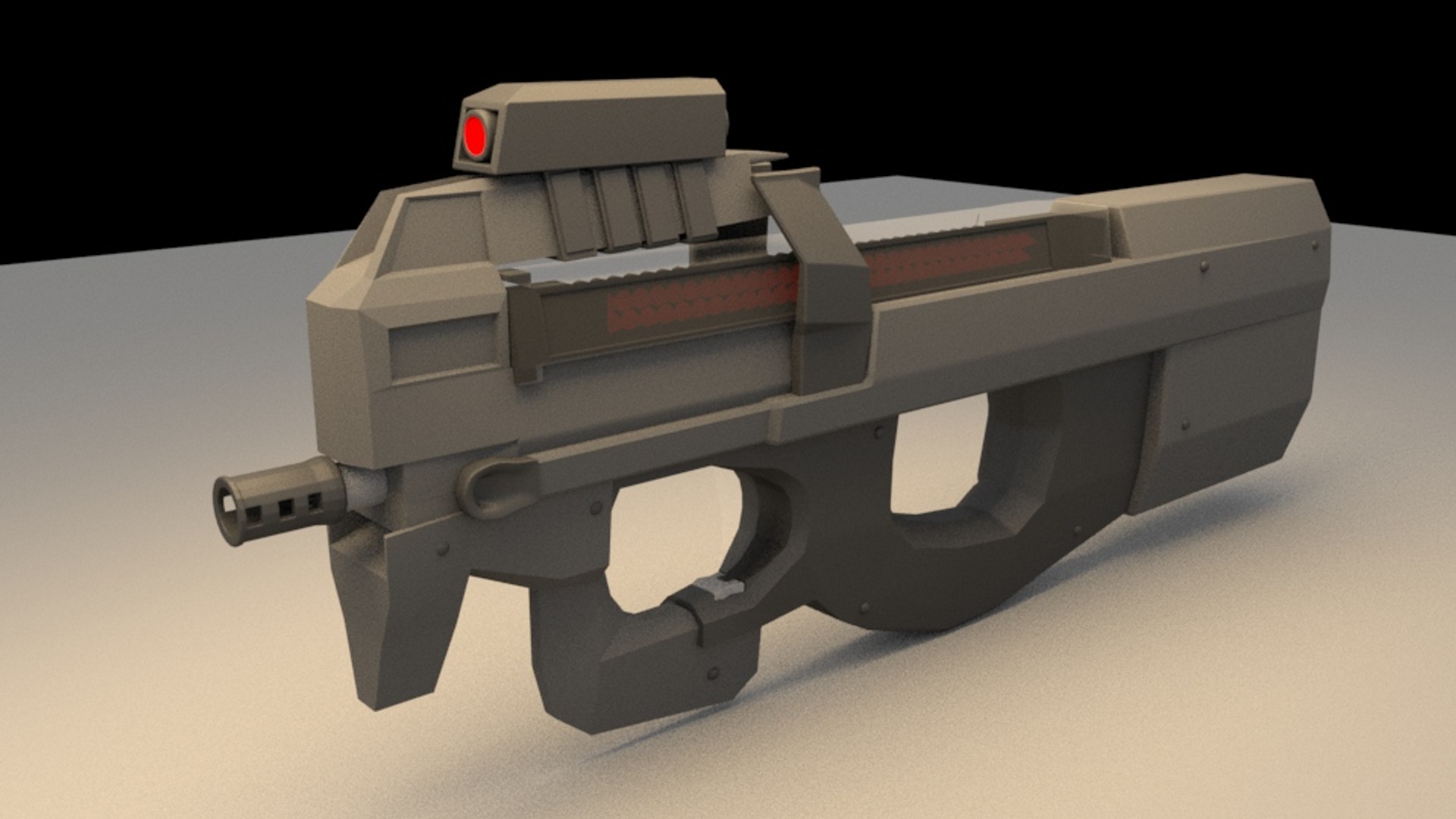 Arma de jogo P90 Modelo 3D - TurboSquid 2099496