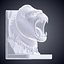 Gorilla Bookend Statue 3D Model PM-18