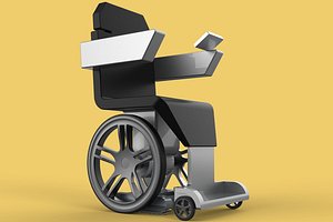 3D SMART WHEELCHAIR ELECTRIC AUTONOMOUS ROBOT CLIMBING STAIRS LIFT model