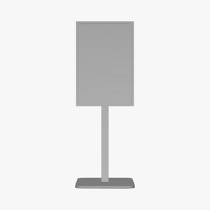 Basic Display Stand - Geometry Only No Textures No Materials 3D model