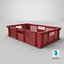 plastic crate box 3D