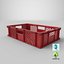 plastic crate box 3D