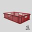plastic crate box 3D