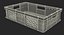 Plastic Crate Box 3D Model