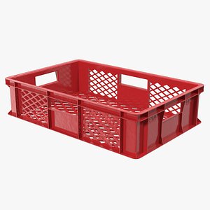Plastic Crate Box 3D Model