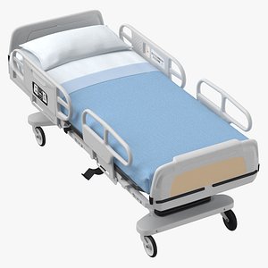 Hospital Bed Dressed And Flat