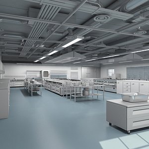 commercial kitchen 3d max