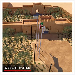 3D Desert hotel model