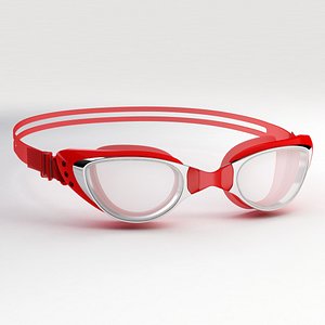 swim goggles_red
