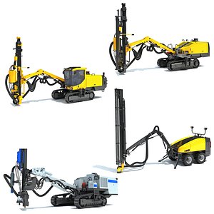 Mining Drill Rig Equipment Collection model