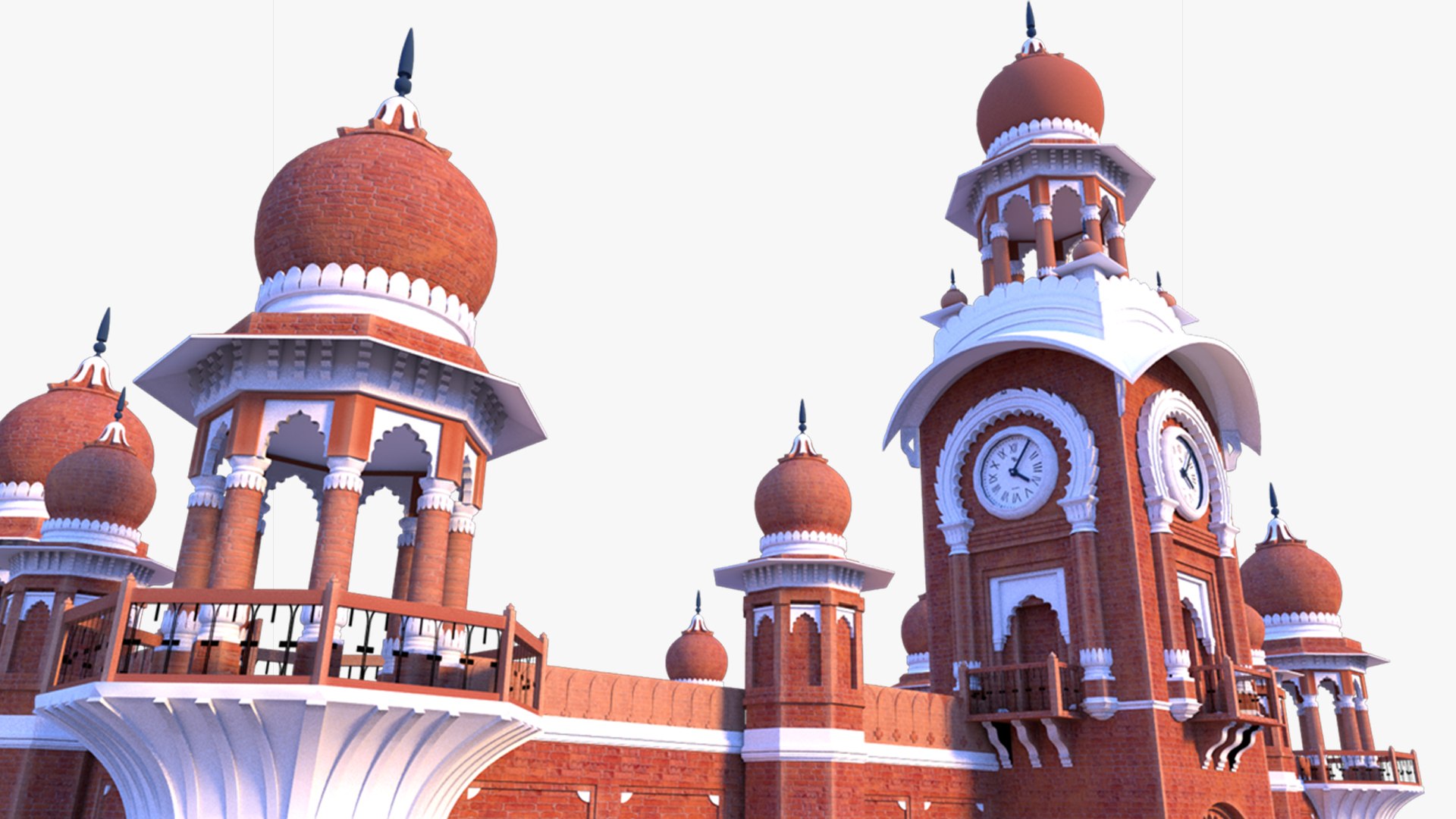 Ghanta Ghar Multan 3D Model - TurboSquid 1834238