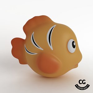 bath toy orange FISH