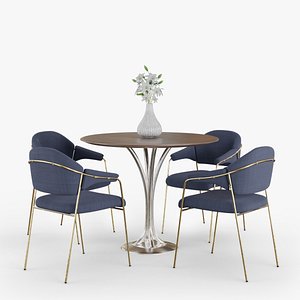 3D chair table contemporary model