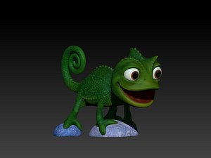 chameleon printable 3d model