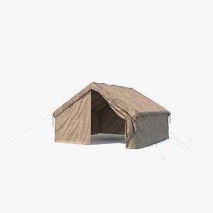 Army Tent Cream Dirt 3D model
